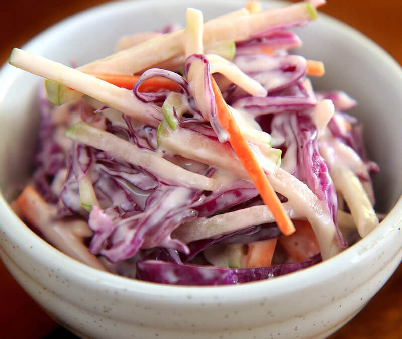 Cruciferous Veggie Vegan Coleslaw
