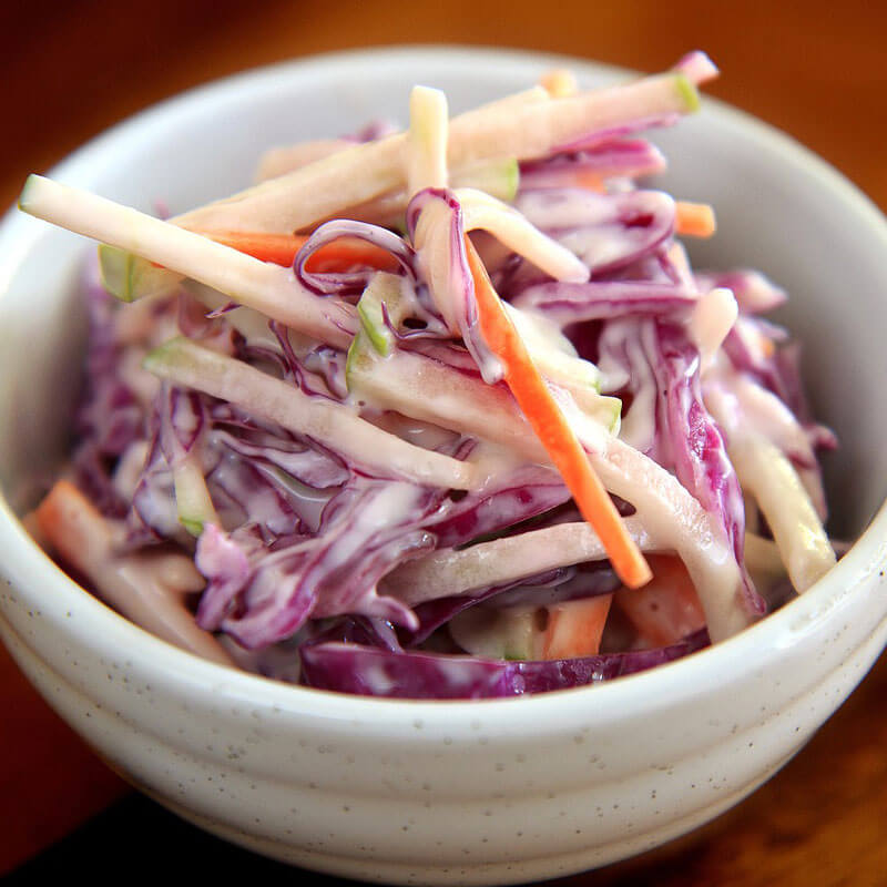 Cruciferous Veggie Vegan Coleslaw