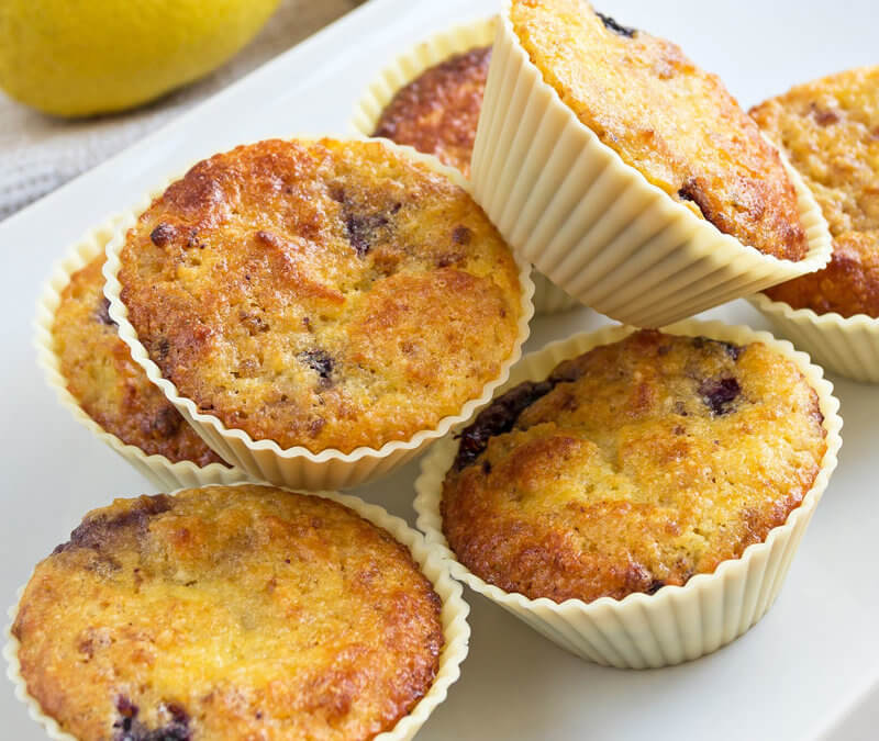 Homemade Blueberry Lemon Muffins