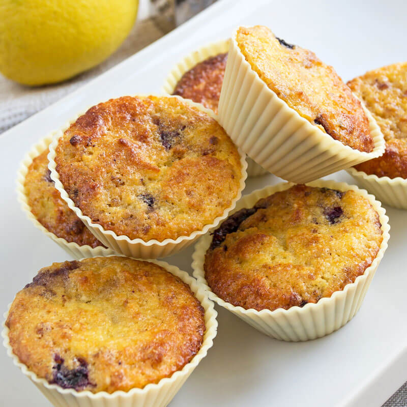Homemade Blueberry Lemon Muffins