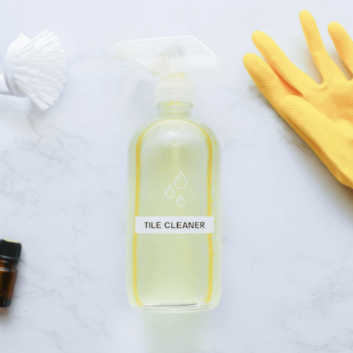 Natural Tile Cleaner with Essential Oils for Bathroom Care