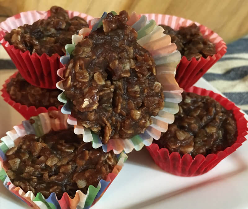 Healthy No-Bake Chocolate Oatmeal Cookies