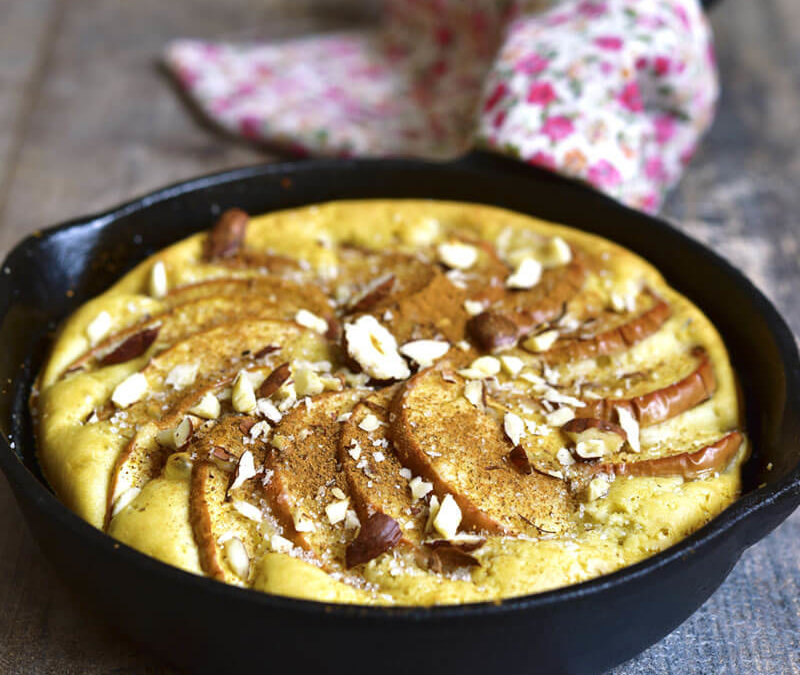 Healthy Baked Apple Pancakes