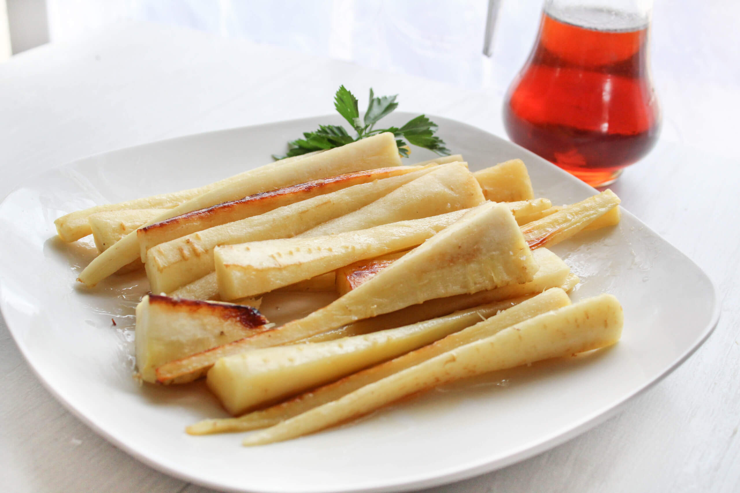 Healthy Glazed Parsnips