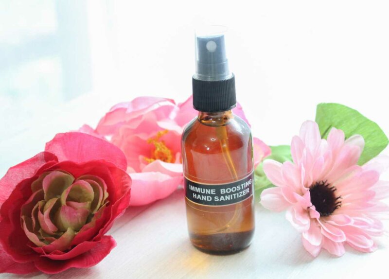 Immune-Boosting Hand Sanitizer for all-natural teacher gift ideas