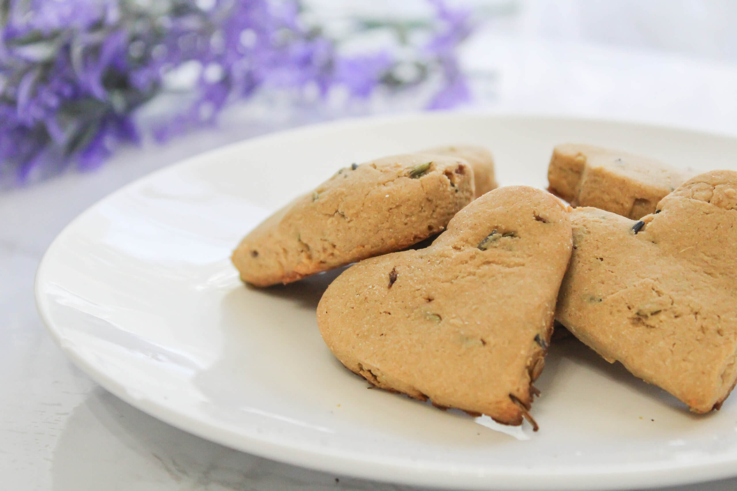 "No" Sugar Lavender Cookies: Gluten, Dairy, and Sugar-Free!